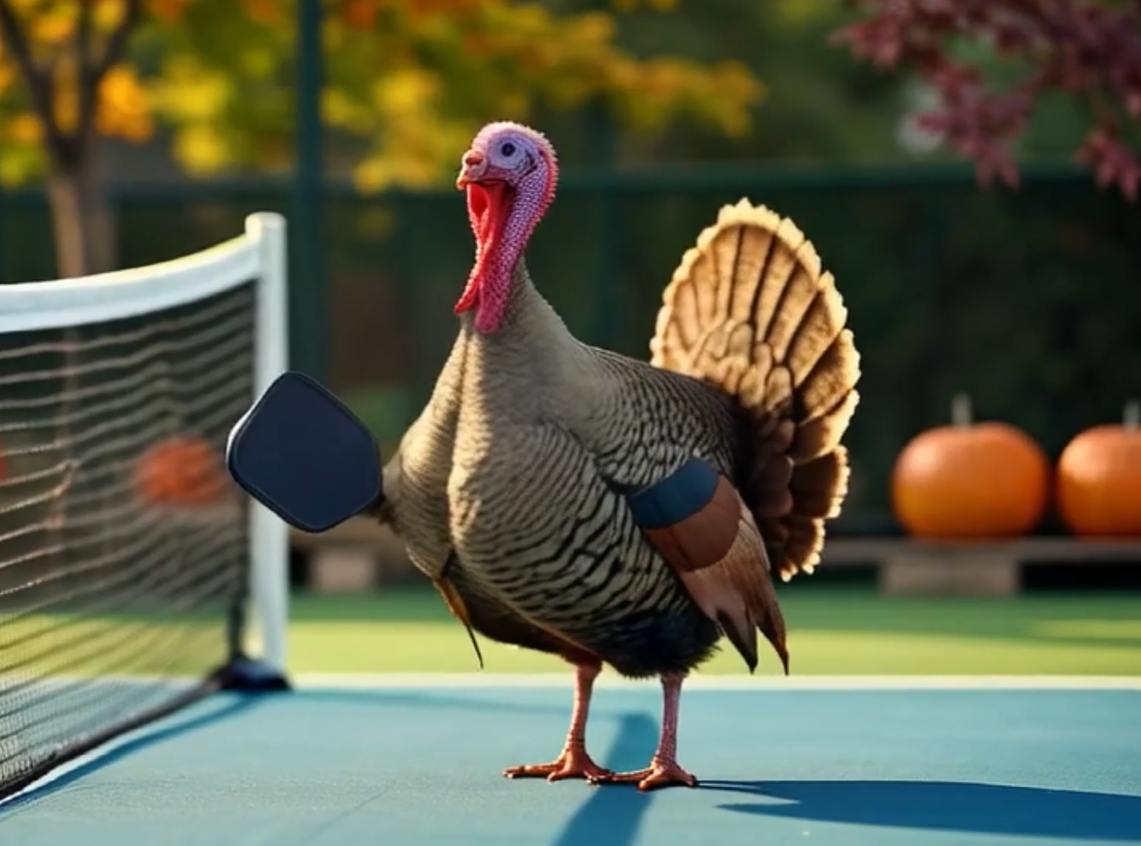 Turkey Playing Pickleball