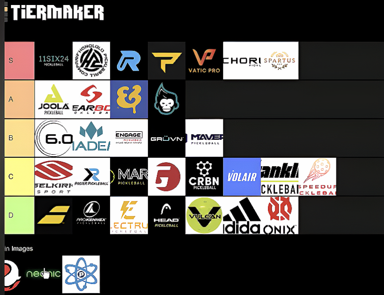 Pickleball Paddle Company Tier List 2025 (The Best Pickleball Paddle Companies Right Now)