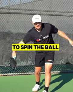 LEGAL Pickleball Serve With INSANE SPIN!