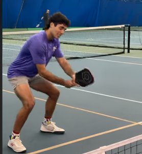 Professional pickleball player, Richard Livornese Jr., explains the two handed top spin dink!