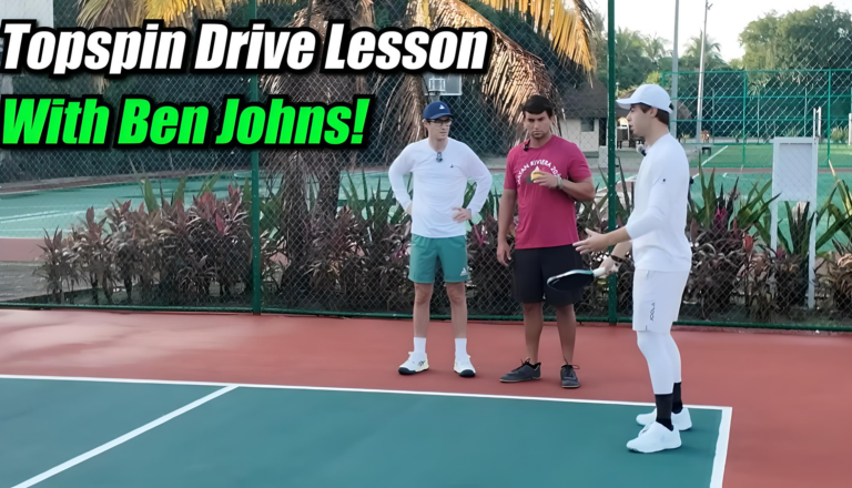 How to Hit Topspin Drive in Pickleball with Ben Johns