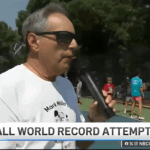 Video: Hundreds of suburban kids attempt pickleball world record